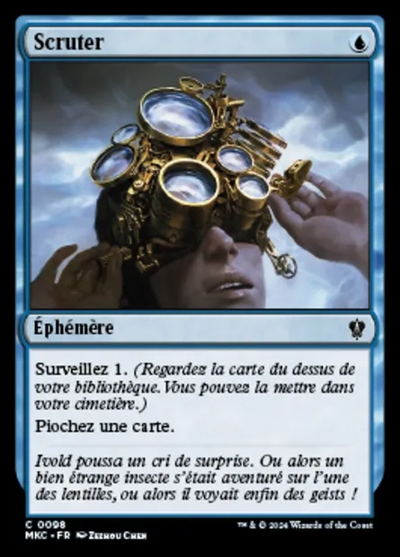 Scruter, carte Magic MKC 98 — extension Murders at Karlov Manor Commander