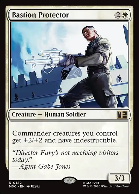 Bastion Protector, Magic card MSC 122 — Marvel Super Heroes Commander set