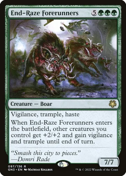 End-Raze Forerunners, Magic card GN3 97 — Game Night: Free-for-All set