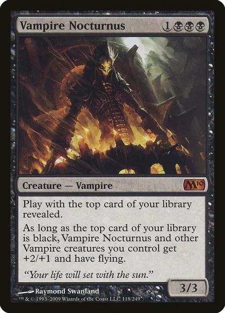 Vampire Nocturnus, Magic card M10 118 — Magic 2010 set