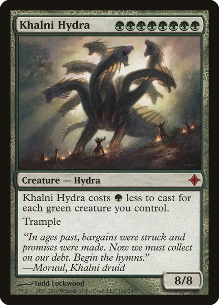 Khalni Hydra, Magic card ROE 192 — Rise of the Eldrazi set
