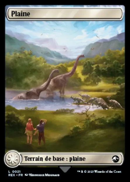 Plaine, carte Magic REX 21 — extension Jurassic World Collection