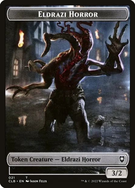 Eldrazi Horror, Magic card TCLB 21 — Battle for Baldur's Gate Tokens set