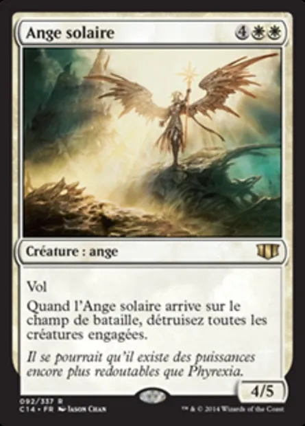 Ange solaire, carte Magic C14 92 — extension Commander 2014