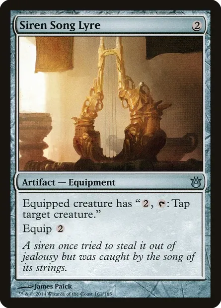 Siren Song Lyre, Magic card BNG 161 — Born of the Gods set