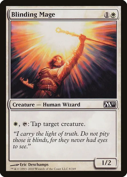 Blinding Mage, Magic card M11 8 — Magic 2011 set