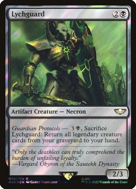 Lychguard, Magic card 40K 39★ — Warhammer 40,000 Commander set