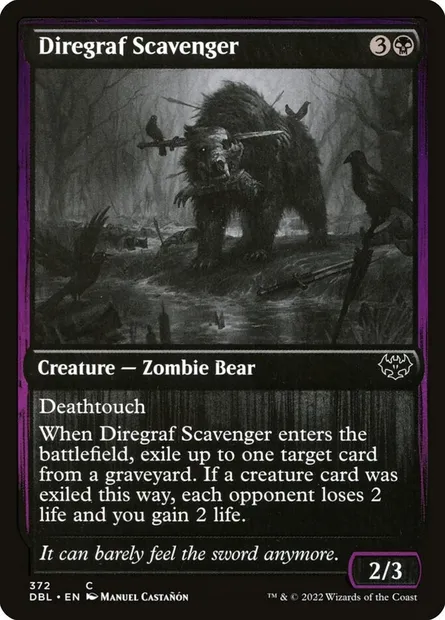 Diregraf Scavenger, Magic card DBL 372 — Innistrad: Double Feature set