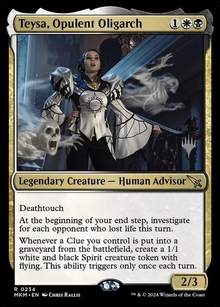 Teysa, oligarque opulente, carte Magic PMKM 234p — extension Murders at Karlov Manor Promos