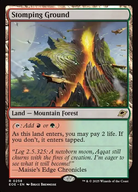 Stomping Ground, Magic card EOE 258 — Edge of Eternities set