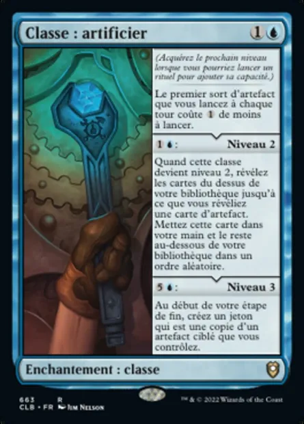 Classe : artificier, carte Magic CLB 663 — extension Commander Légendes : la bataille de la Porte de Baldur