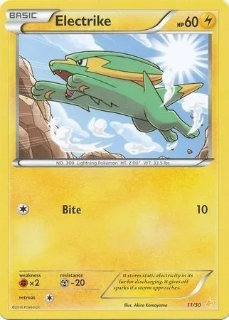 Electrike, Pokémon card TK9P 011 — XY Trainer Kit: Pikachu Libre & Suicune (Pikachu Libre) set