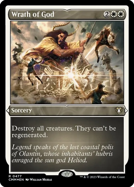Wrath of God, Magic card CMM 477 — Commander Masters set