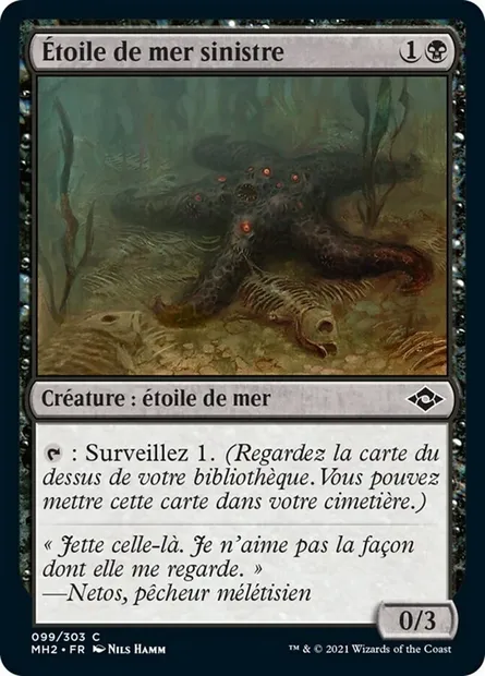 Étoile de mer sinistre, carte Magic MH2 99 — extension Horizons du Modern 2