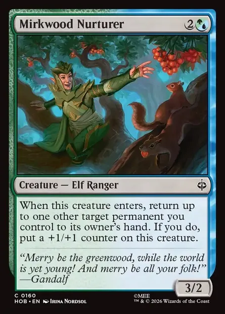 Mirkwood Nurturer, Magic card HOB 160 — The Hobbit set
