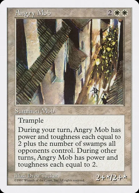 Angry Mob, Magic card 5ED 4 — Fifth Edition set