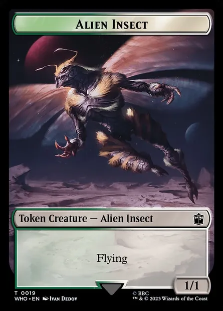 Alien Insect, carte Magic TWHO 19 — extension Doctor Who Tokens