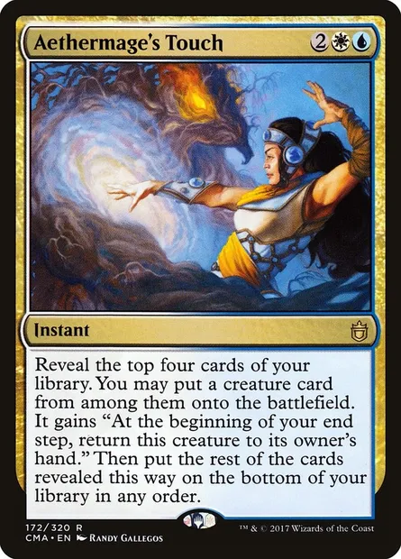 Aethermage's Touch, Magic card CMA 172 — Commander Anthology set