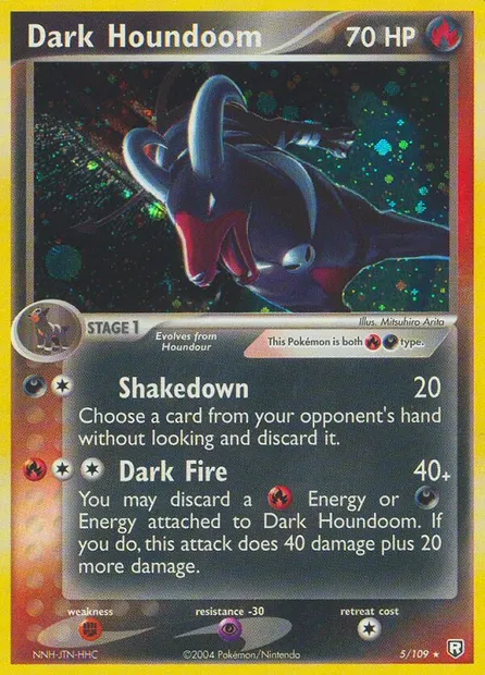 Dark Houndoom, Pokémon card TRR 5 — Team Rocket Returns set