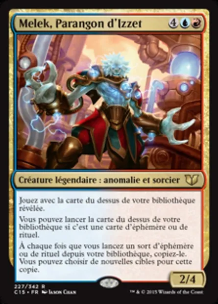 Melek, Parangon d'Izzet, carte Magic C15 227 — extension Commander 2015
