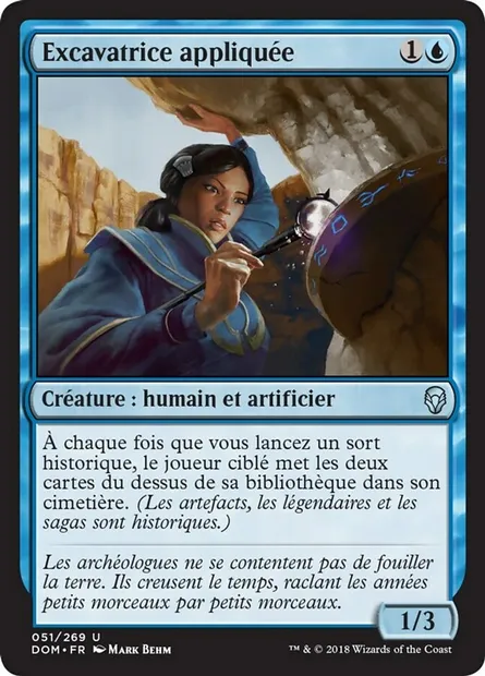 Excavatrice appliquée, carte Magic DOM 51 — extension Dominaria