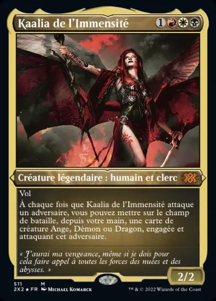 Kaalia de l'Immensité, carte Magic 2X2 511 — extension Double Masters 2022