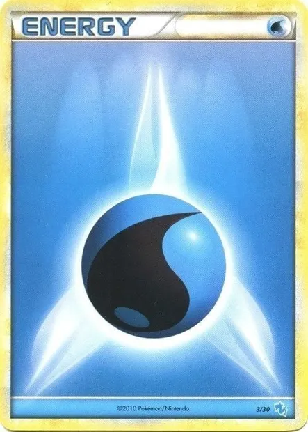 Énergie Eau, carte Pokémon TK4G 003 — extension HS Trainer Kit (Gyarados)