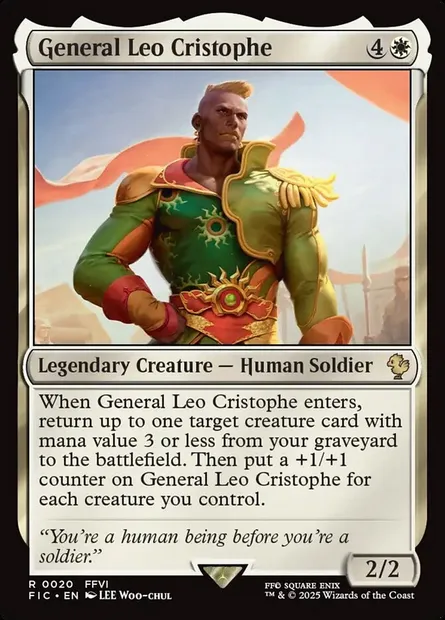 General Leo Cristophe, Magic card FIC 20 — Final Fantasy Commander set