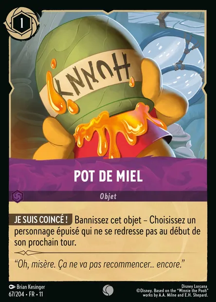Pot de miel, carte Disney Lorcana CH11-067 — extension Givresort