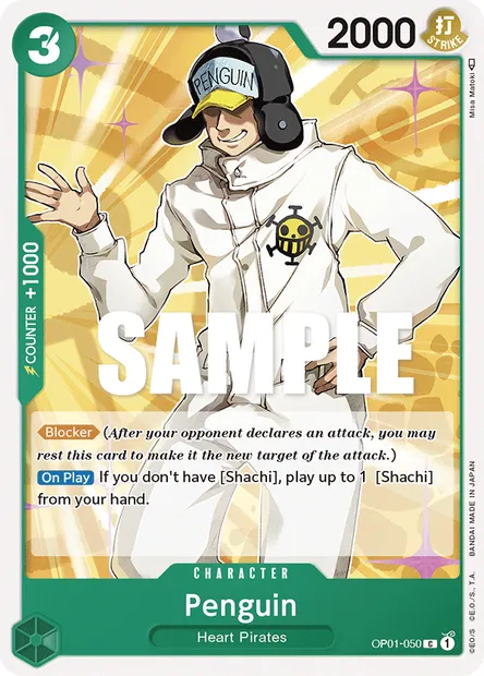 Penguin, carte One Piece OP01-050 — extension ROMANCE DAWN