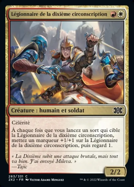 Légionnaire de la dixième circonscription, carte Magic 2X2 283 — extension Double Masters 2022