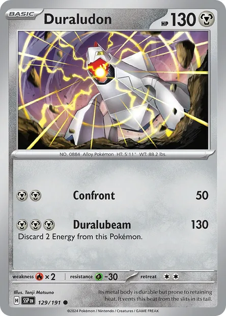 Duraludon, Pokémon card SSP 129 — Surging Sparks set