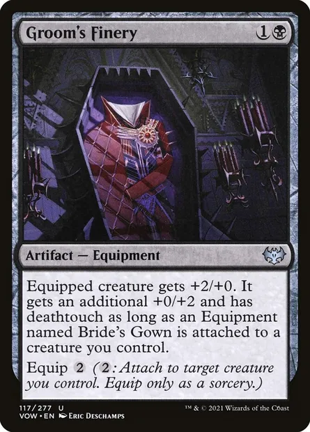Groom's Finery, Magic card VOW 117 — Innistrad: Crimson Vow set