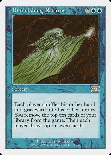 Diminishing Returns, Magic card 6ED 65 — Classic Sixth Edition set