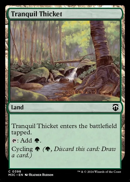 Tranquil Thicket, Magic card M3C 398 — Modern Horizons 3 Commander set