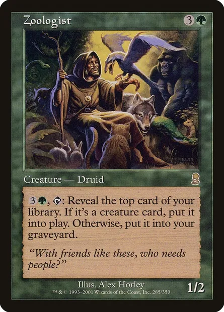 Zoologist, Magic card ODY 285 — Odyssey set
