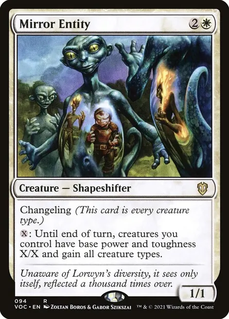 Mirror Entity, Magic card VOC 94 — Crimson Vow Commander set