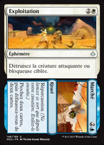 Exploitation // Marché, carte Magic HOU 148 — extension L’âge de la destruction