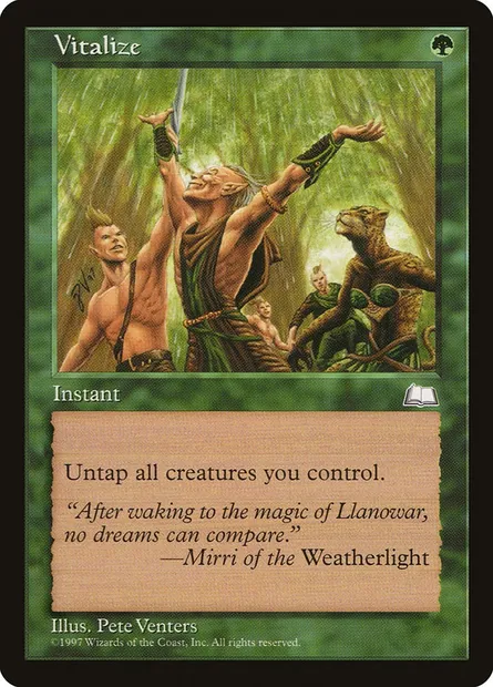 Vitalize, Magic card WTH 145 — Weatherlight set