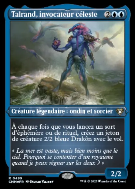 Talrand, invocateur céleste, carte Magic CMM 499 — extension Commander Masters