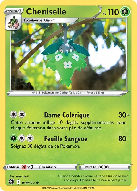 Cheniselle, carte Pokémon BRS 010 — extension Stars Étincelantes