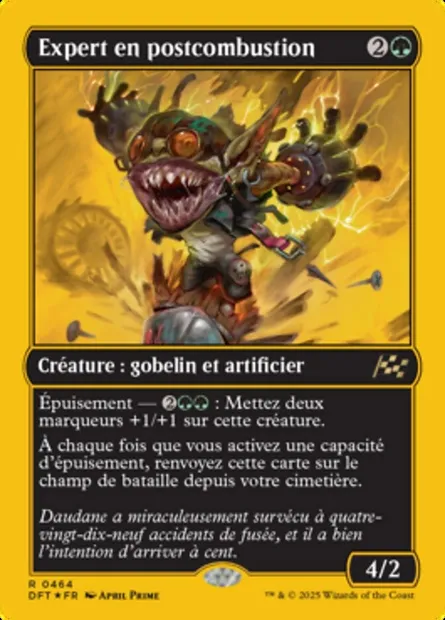 Expert en postcombustion, carte Magic DFT 464 — extension Aetherdrift