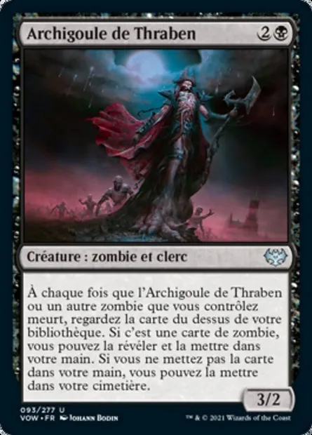Archigoule de Thraben, carte Magic VOW 93 — extension Innistrad : noce écarlate