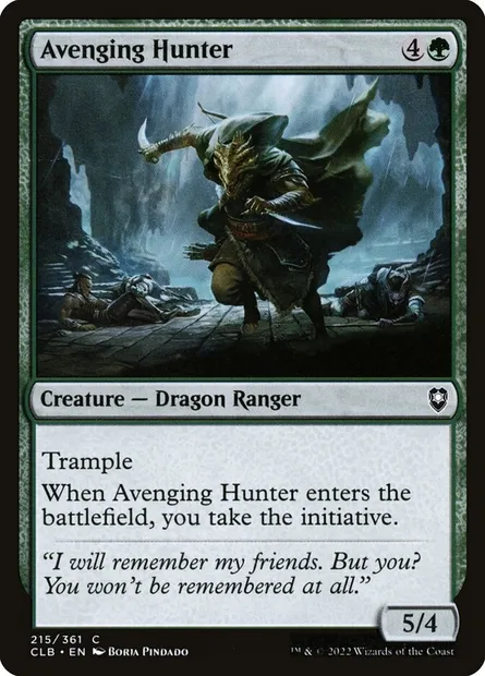 Avenging Hunter, Magic card CLB 215 — Commander Legends: Battle for Baldur's Gate set