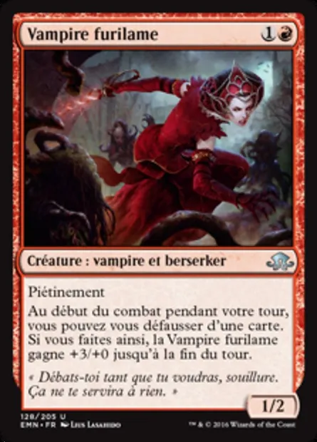 Vampire furilame, carte Magic EMN 128 — extension La lune hermétique