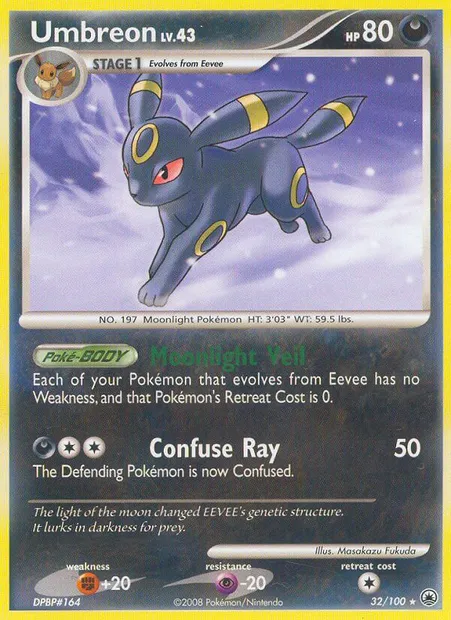 Umbreon, Pokémon card MD 32 — Majestic Dawn set