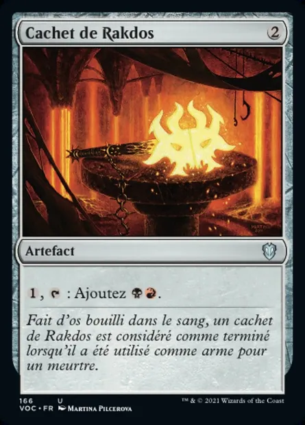 Cachet de Rakdos, carte Magic VOC 166 — extension Crimson Vow Commander