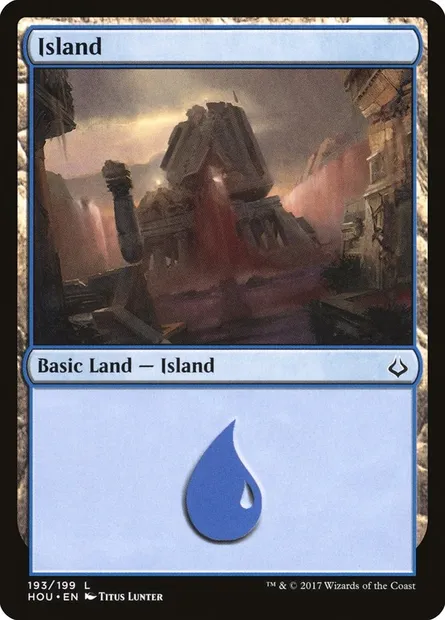 Island, Magic card HOU 193 — Hour of Devastation set