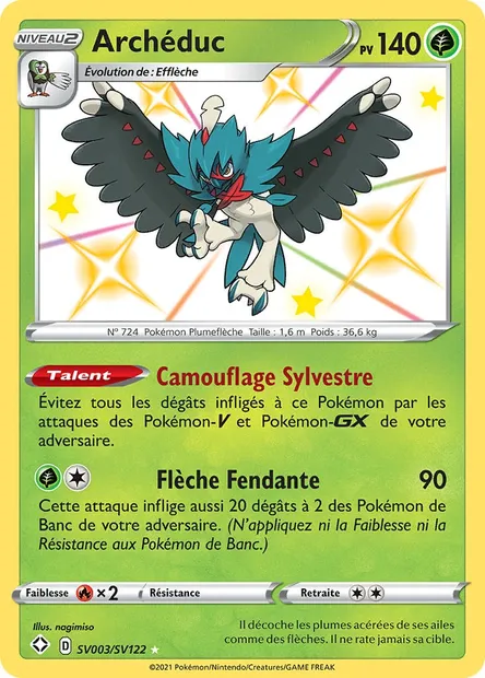 Archéduc, carte Pokémon SHF SV003 — extension Destinées Radieuses