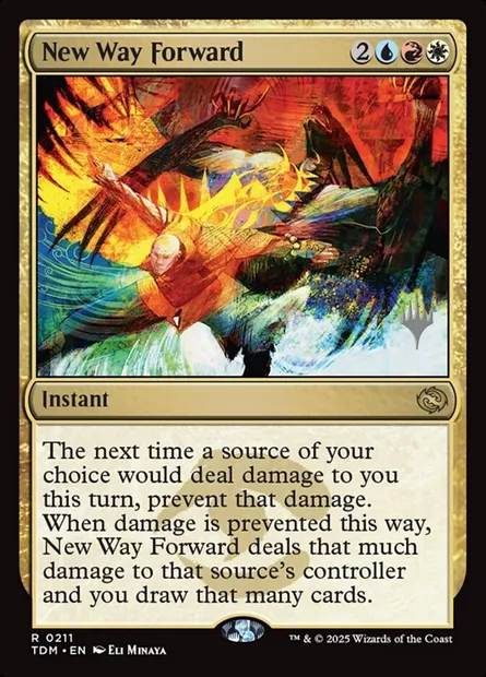 New Way Forward, Magic card PTDM 211p — Tarkir: Dragonstorm Promos set